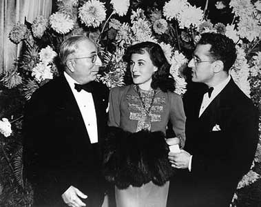 Cukor samen met Paulette Goddard en MGM boss Louis B. Mayer
