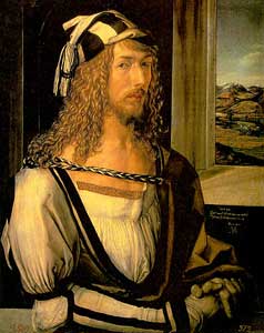 Drer Alfred, zelfportret (1498).