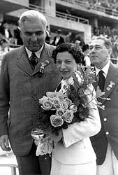 O.S. Berlijn 1936, Ilona en haar vader.