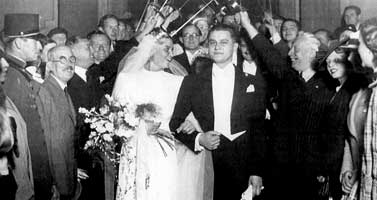 Het huwelijk van Gerevich Aladár en Bogáti-Bogen Erna. 