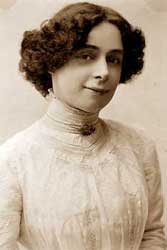 Mevrouw Harry Houdini, geboren Wilhelmina Beatrice Rahner.