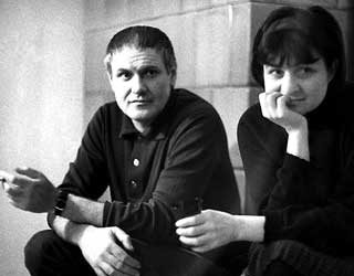 Jancsó met zijn eerste echtgenote, Mészáros Márta, in 1966.