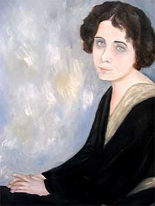 Kaffka Margit, geschilderd portret.