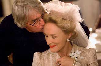 Koltai en Meryl Streep, een van de actrices in de film 'Evening'...