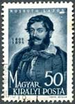 Postzegel Kossuth Lajos uit Hongarije.