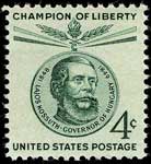 Postzegel Kossuth Lajos uit de USA.