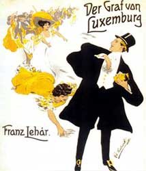 Affiche van 'Der Graf von Luxemburg'. 