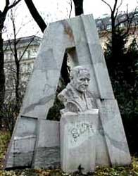 Monument in het Stadspark van Wenen. 