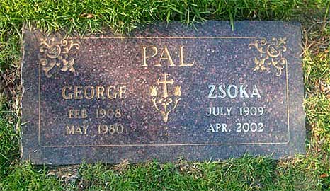 Grafsteen van Pal George.