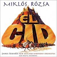 CD 'El Cid' met filmmuziek van Rózsa Miklós.