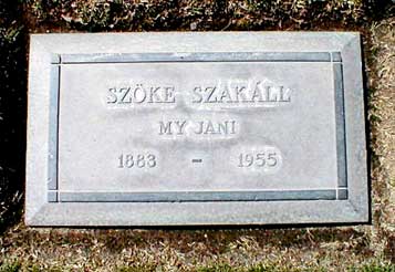 De grafsteen van S.Z. Sakall in de Garden of Memory in Forest Lawn Memorial Park, Glendale, California. 