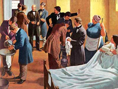 Semmelweis bezoekt een hospitaal