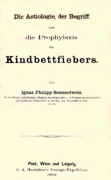 Kindbettfiebers, boek van Semmelweis.