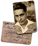 Solti (Stern) 15 jaar oud, met zijn identiteitskaart.
