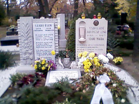 Een urne met een deel van de as van Szabó Magda werd 