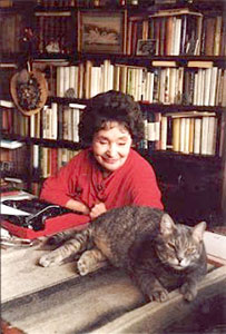 Szabó Magda in haar biotoop.