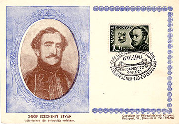 Een paar filatelistische items met Széchenyi István.
