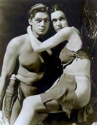 Tarzan en Jane, hier met Maureen O'Sullivan