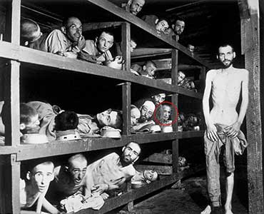 Elie Wiesel in Buchenwald 1945 