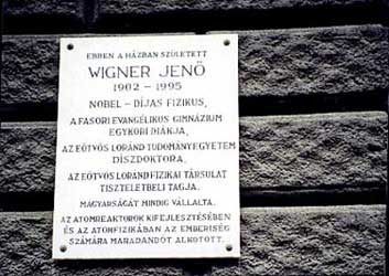 Wigners geboortehuis in Budapest. 